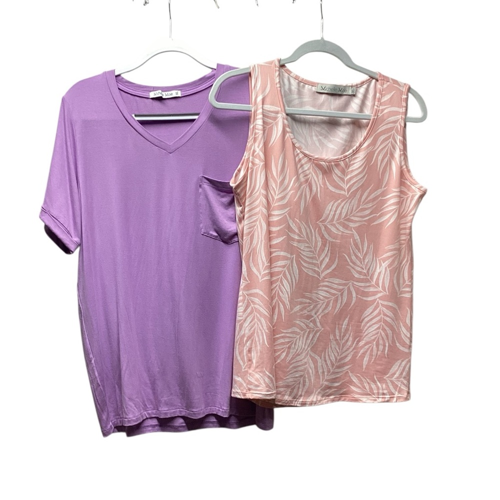 Michelle Mae Tank And Tee Shirt bundle Superior Softness Size XL